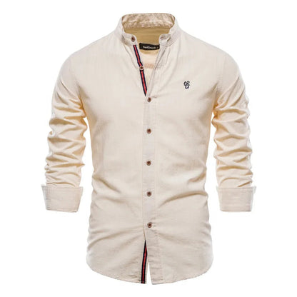 Camisa Social Slim Fit - Gola Mandarim